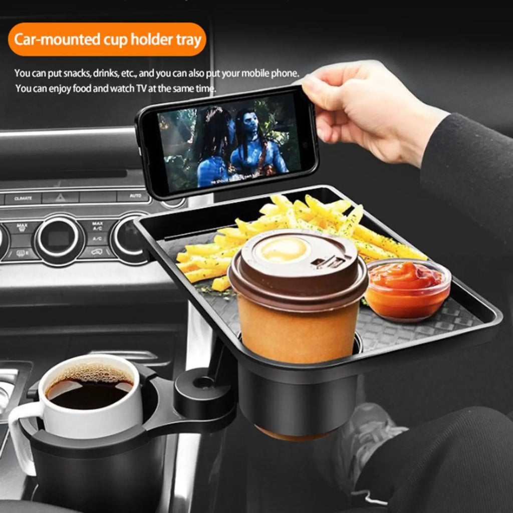 Universal Car Cup Holder Tray Adjustable Dual Cup Holder Auto