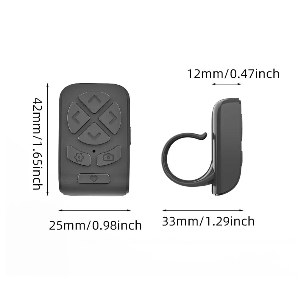 Bluetooth Remote Control 7 Buttons Scrolling Finger Phone Video Control Selfie Stick Automatic Page Fingertip Camera Controller
