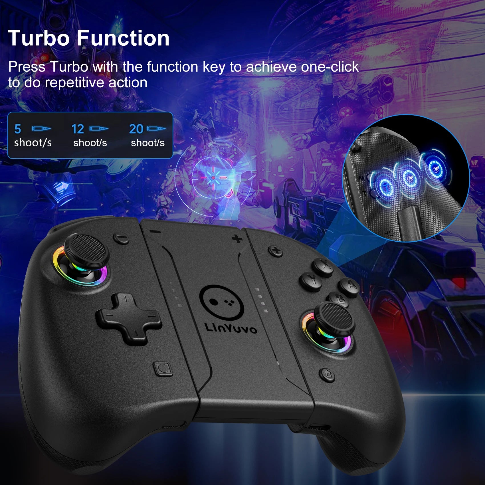 Bluetooth Controller For Nintendo Switch & OLED & Lite