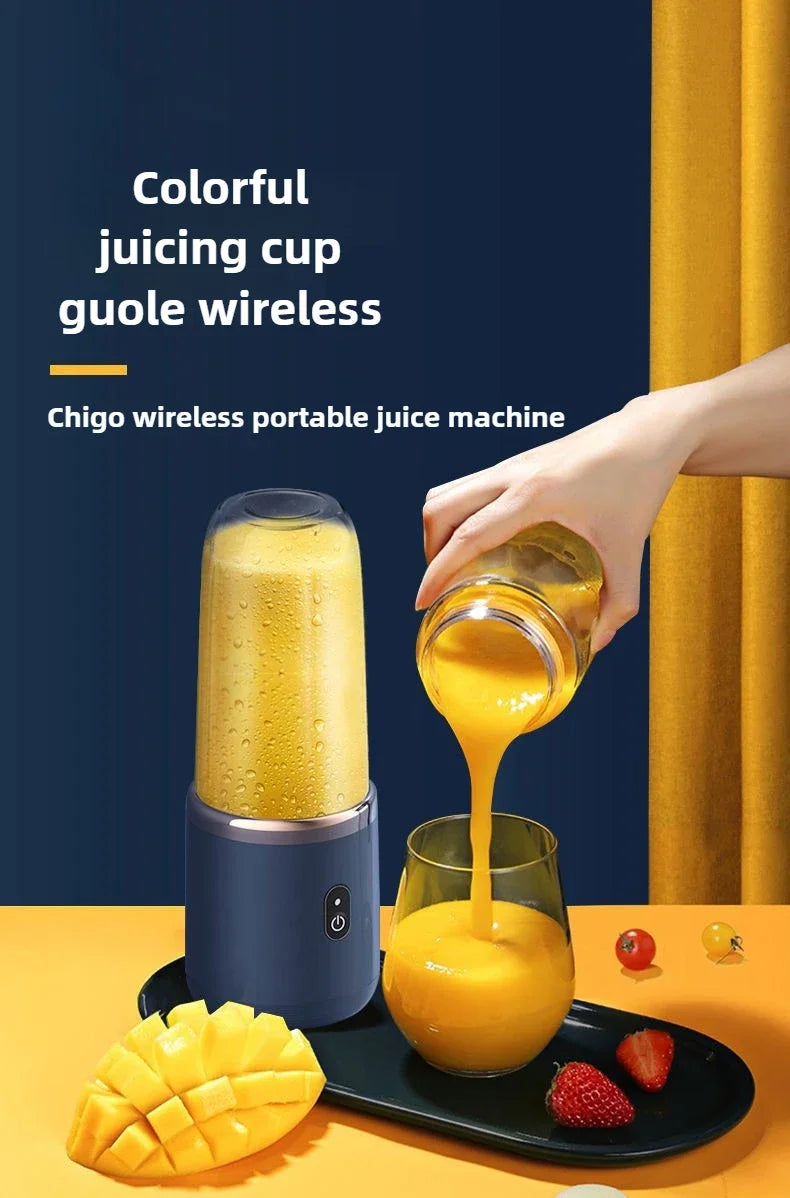 Portable Fruit Juice Blenders  Personal Electric Mini Bottle
