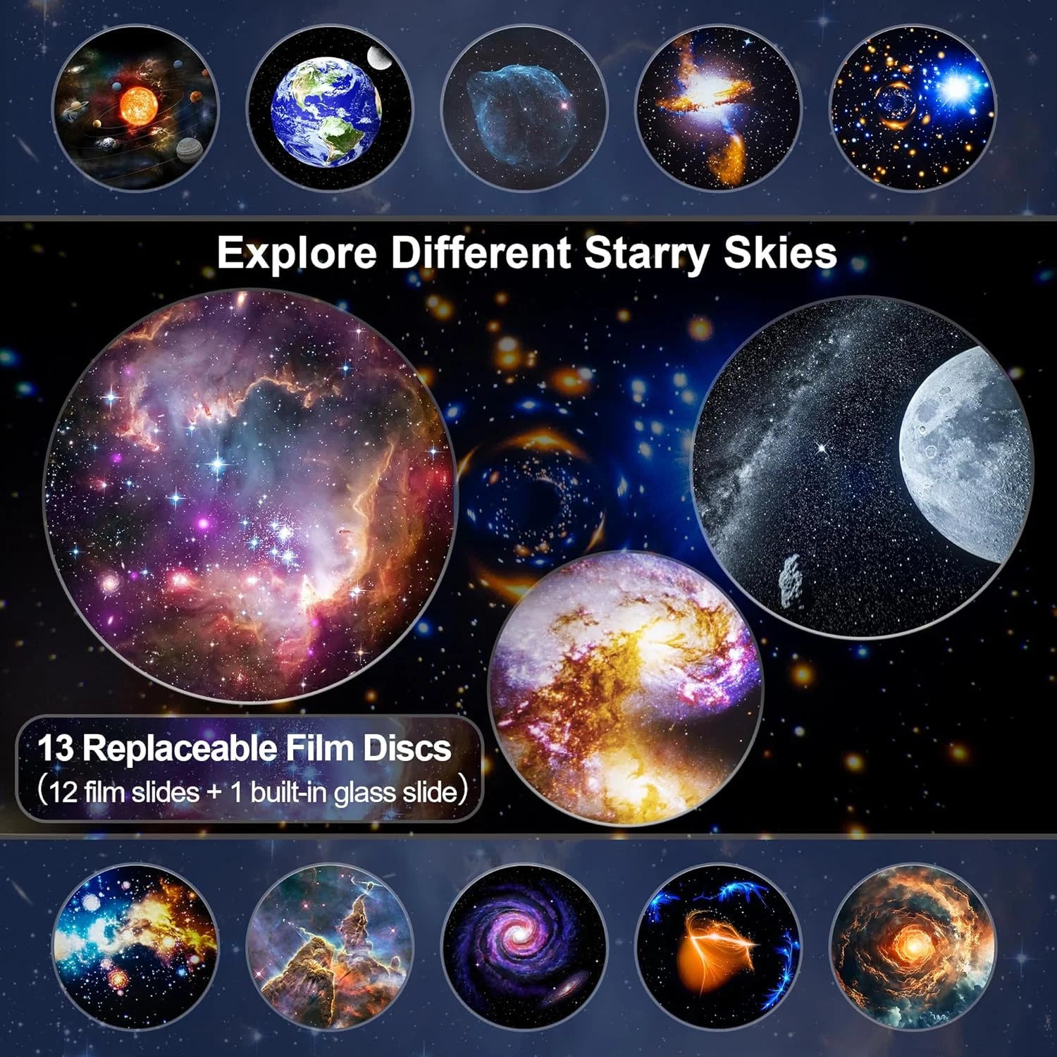 Galaxy Projector Pro 360° Starry Night Light