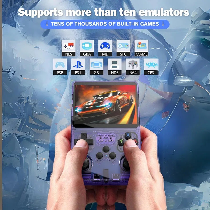 Original Arkos System R36S Retro Game Console Handheld 3.5" Consolas R36 S Portable Pocket Video Player 64GB 128GB Kid Gift