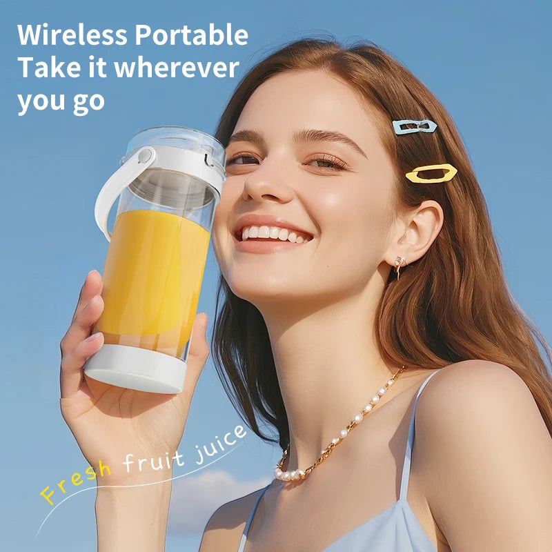 Portable Blender Cup, Electric Juicer Blender for Milkshakes and Smoothies