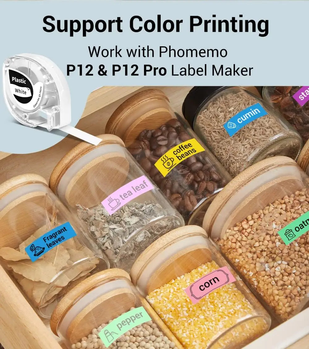 Label Maker with Tape Mini Label Font Sticker Maker for Home Office
