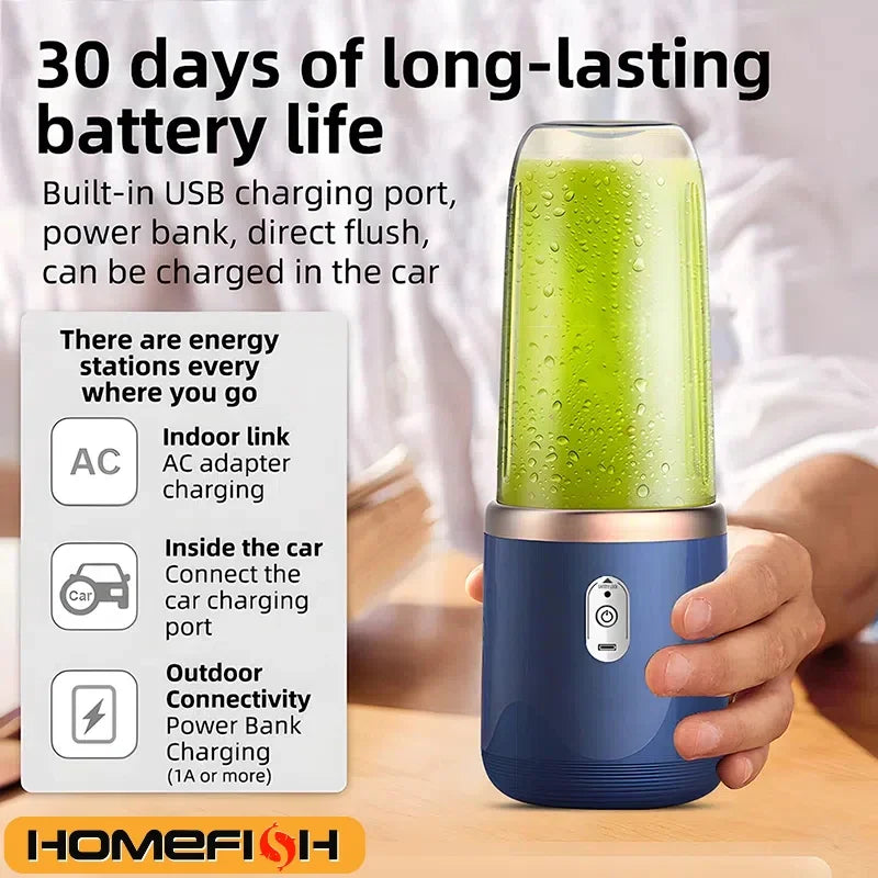 Portable Blender Bottle Electric Fresh Juice Smoothie Blender