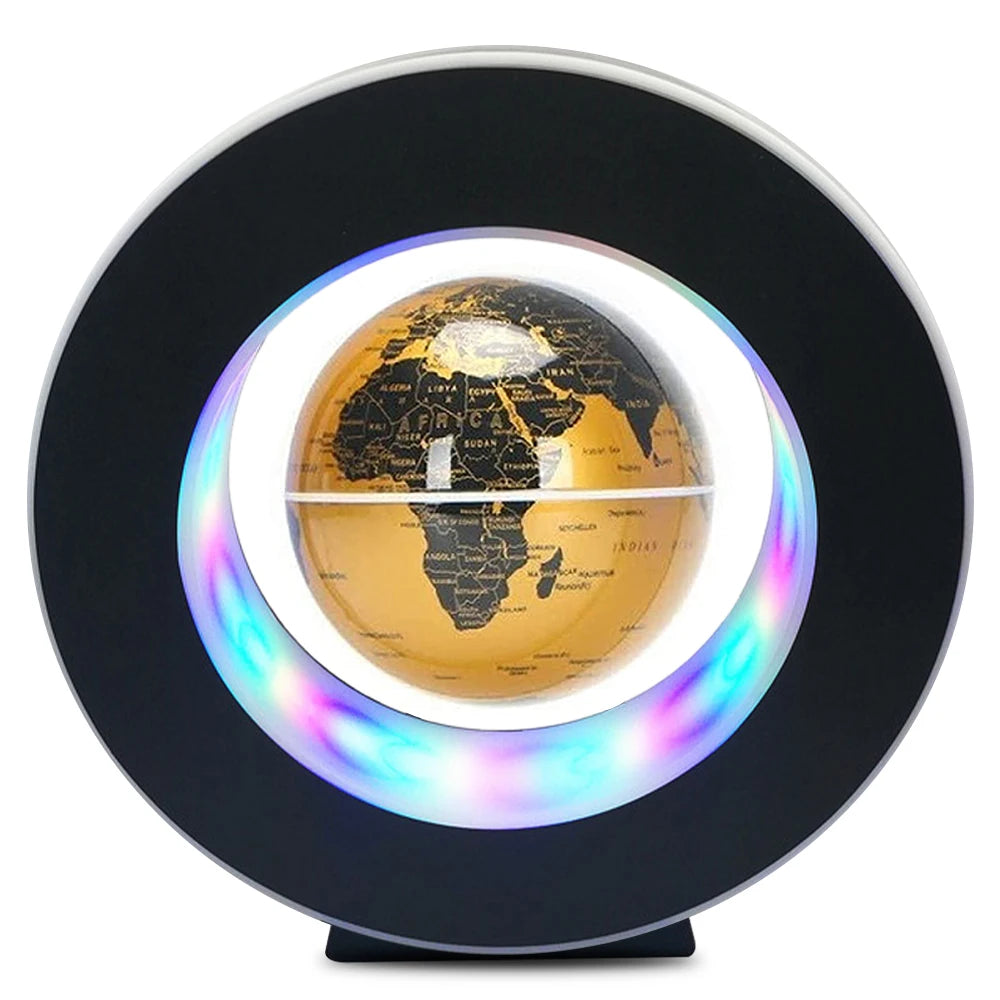 Levitating Lamp Magnetic Levitation Globe LED Rotating Globe Lights Bedside Lights Home Novelty Floating Lamp New Year Gifts