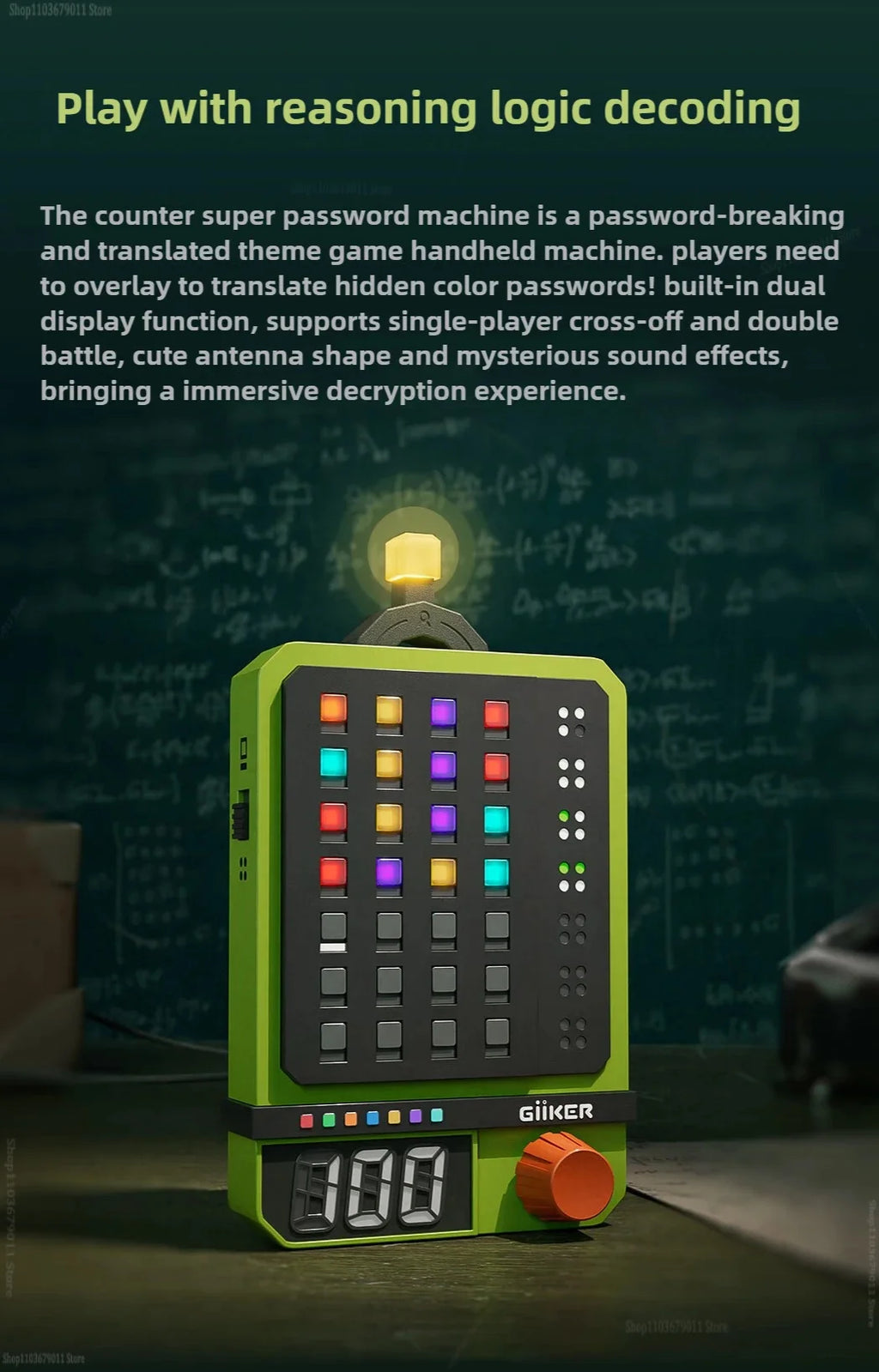 English Version Giiker Super Decoder Machine Board Game Logical Thinking Reasoning Children Game Birthday Gift 600+ Levels
