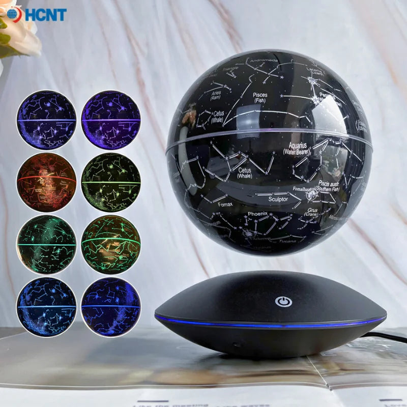 Levitating Moon Galaxy Lamp 8 Colors Galaxy Lamp Floating and Spinning in Air Freely for Room Office Decor Creative Lamp Gift