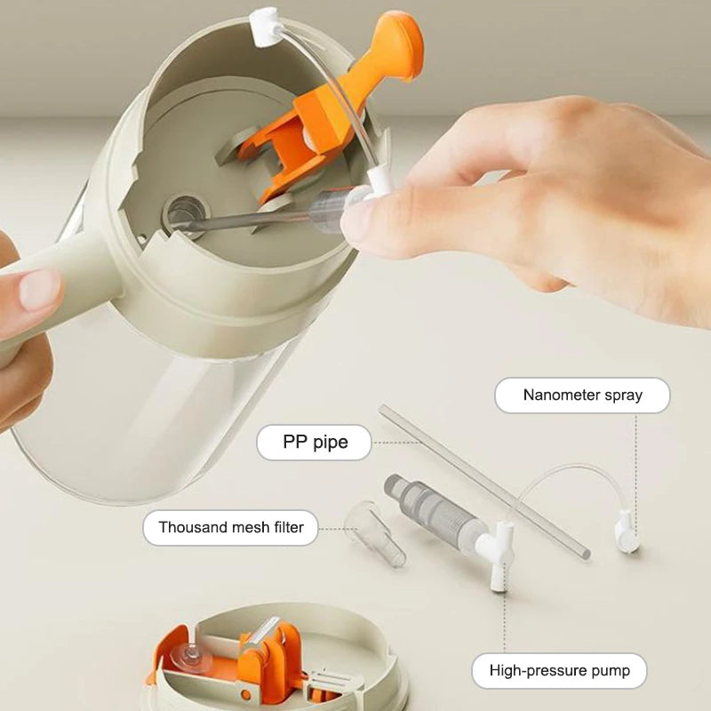 470/650ml 2 In 1 Oil Spray Bottle With Pour Spout Leakproof Multifunctional Large Capacity Glass Oiler Kitchen Cooking Accessory