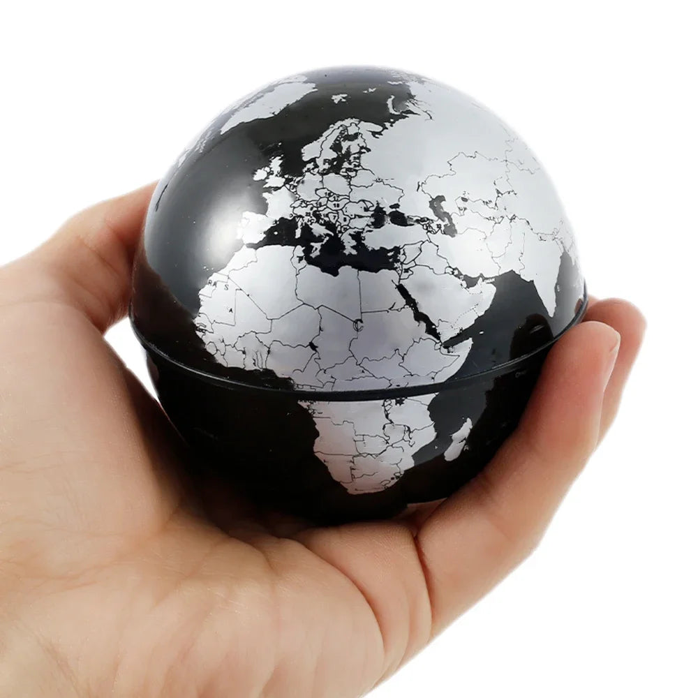 Floating Globe Levitating World Map Rotating Ornament LED Lamp for Bedside Light Novelty Floating Lamp Magnetic Levitation Globe